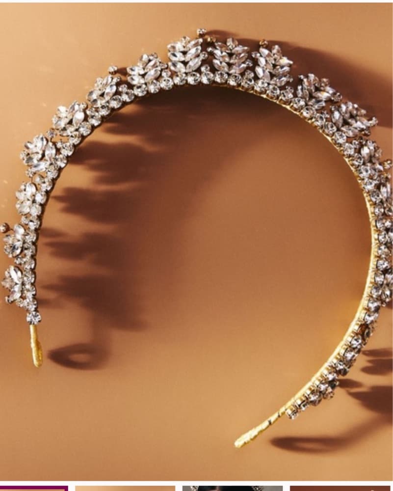 Stunning Crystal Embellished Tiara - Image 2