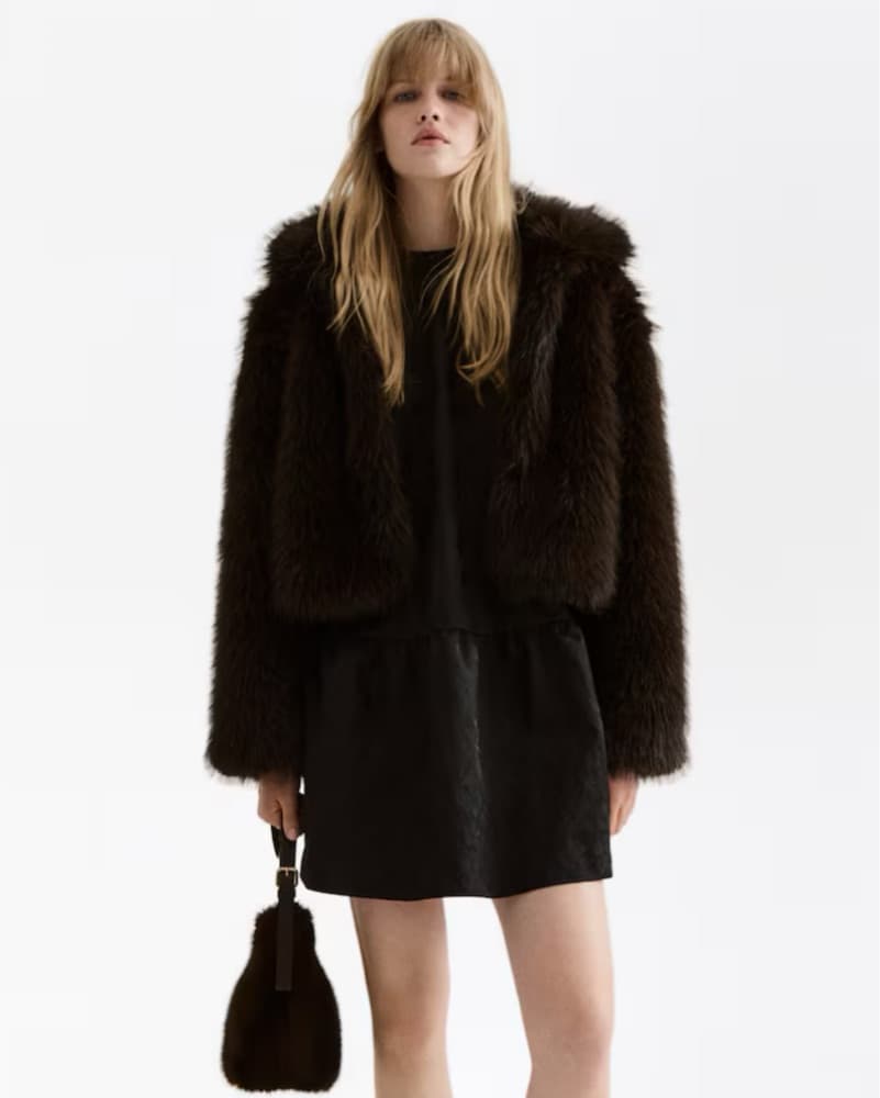 Brown Top & Fur Jacket Bundle - Image 5