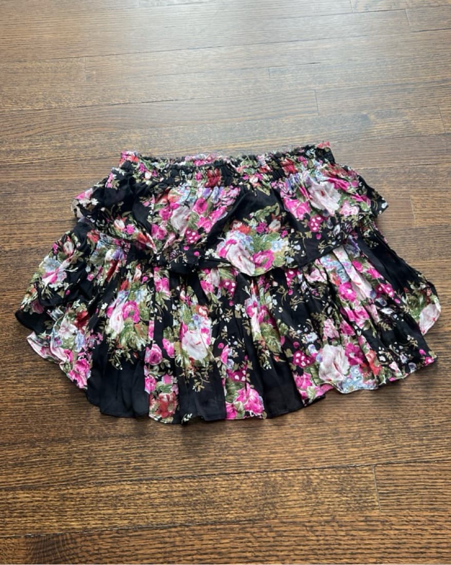 LoveShackFancy Ruffle Mini Skirt - Image 3