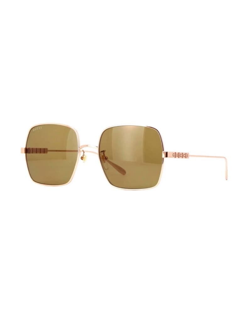 Gucci Square Sunglasses - Rose Gold - Image 1
