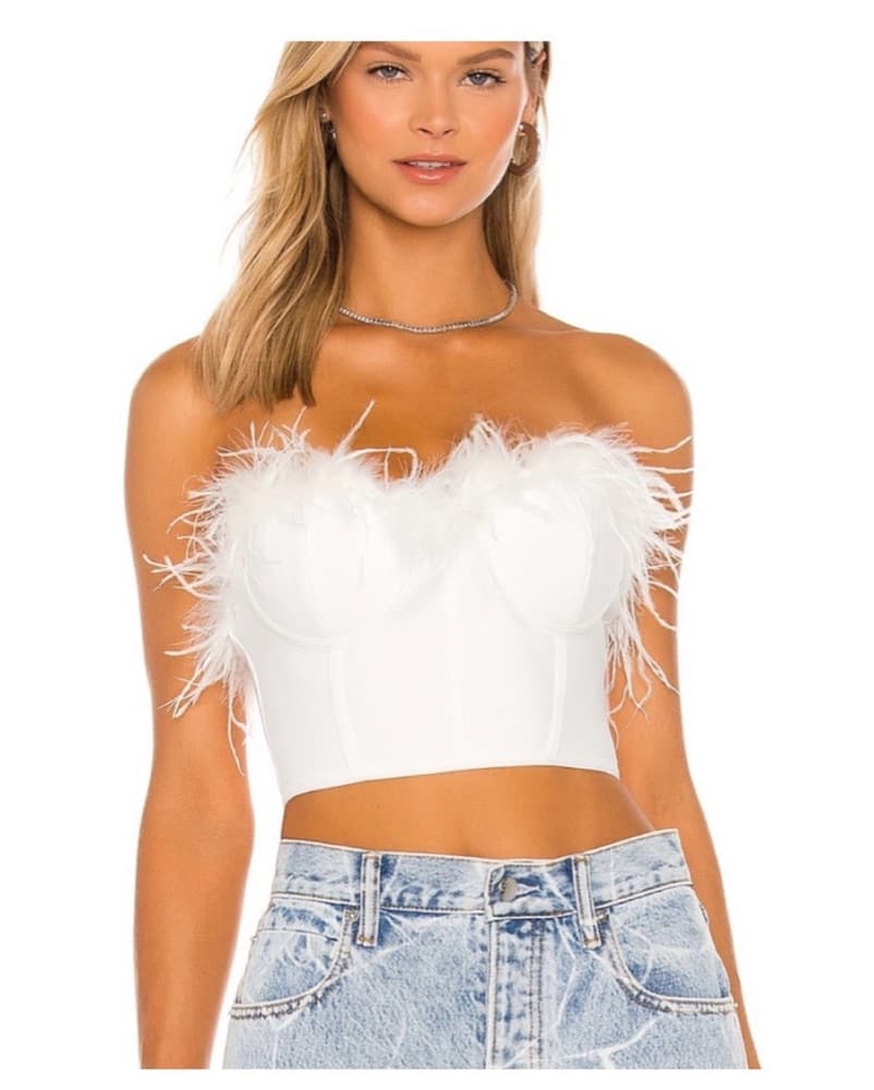 Superdown White Feather top - Image 1