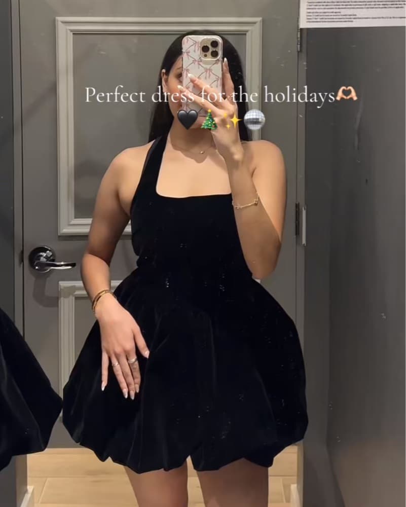 Velvet Bubble Dress - Image 2