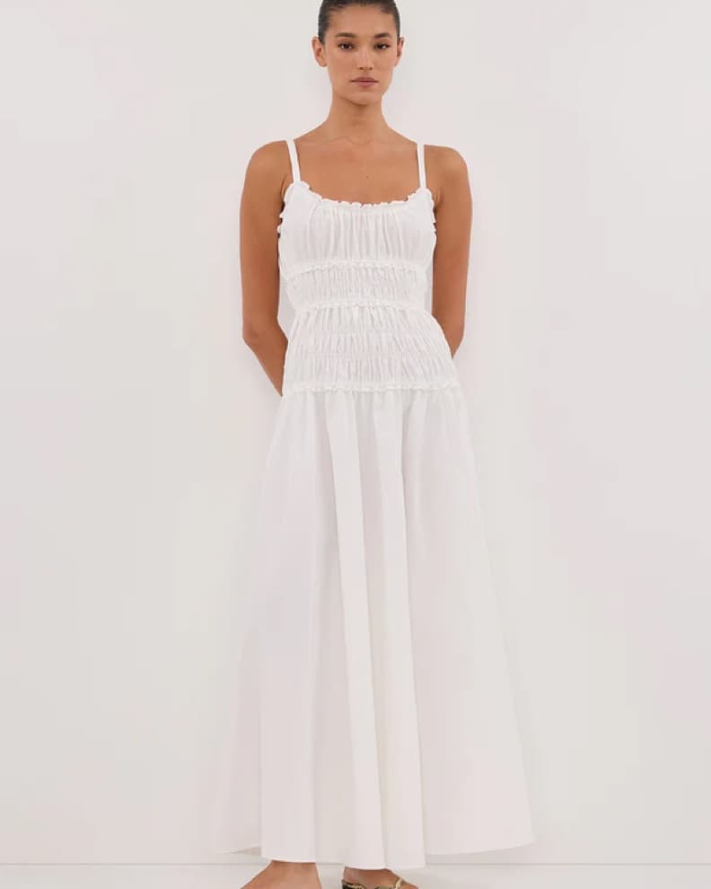 Dissh Toby White Maxi Dress - Image 2