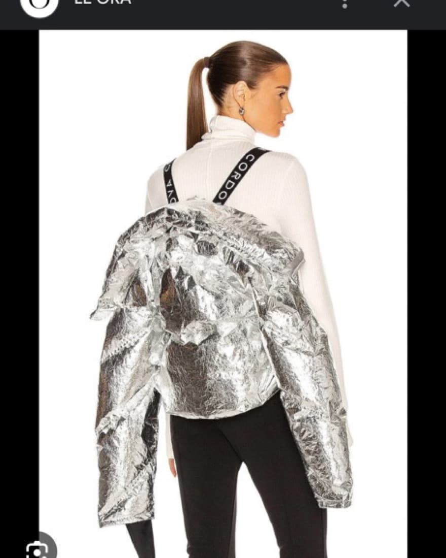 Silver Metallic Cordova Ski Jacket - Image 3