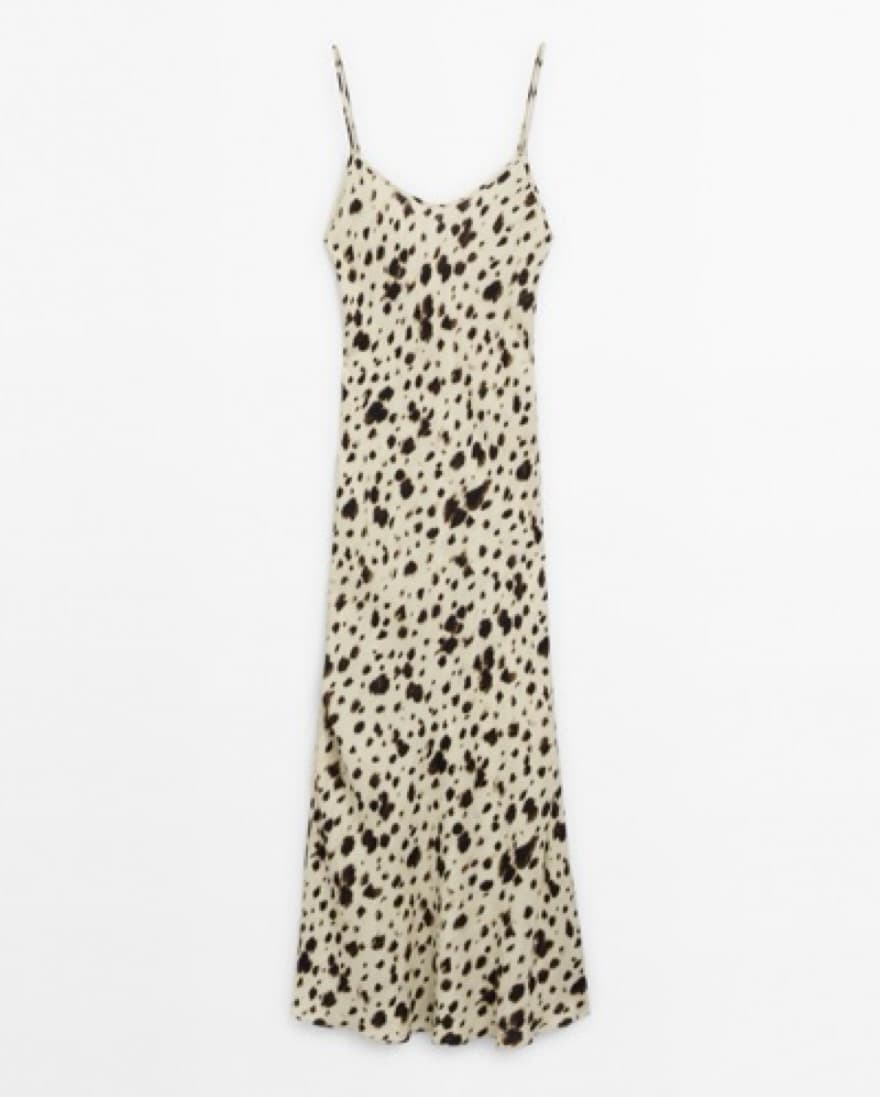 Massimo Dutti Long Printed Dress - Image 4