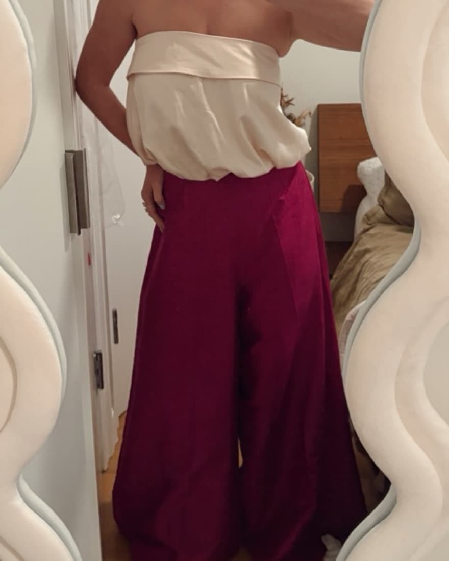 ASTR the label strapless silk bubble top - Image 5