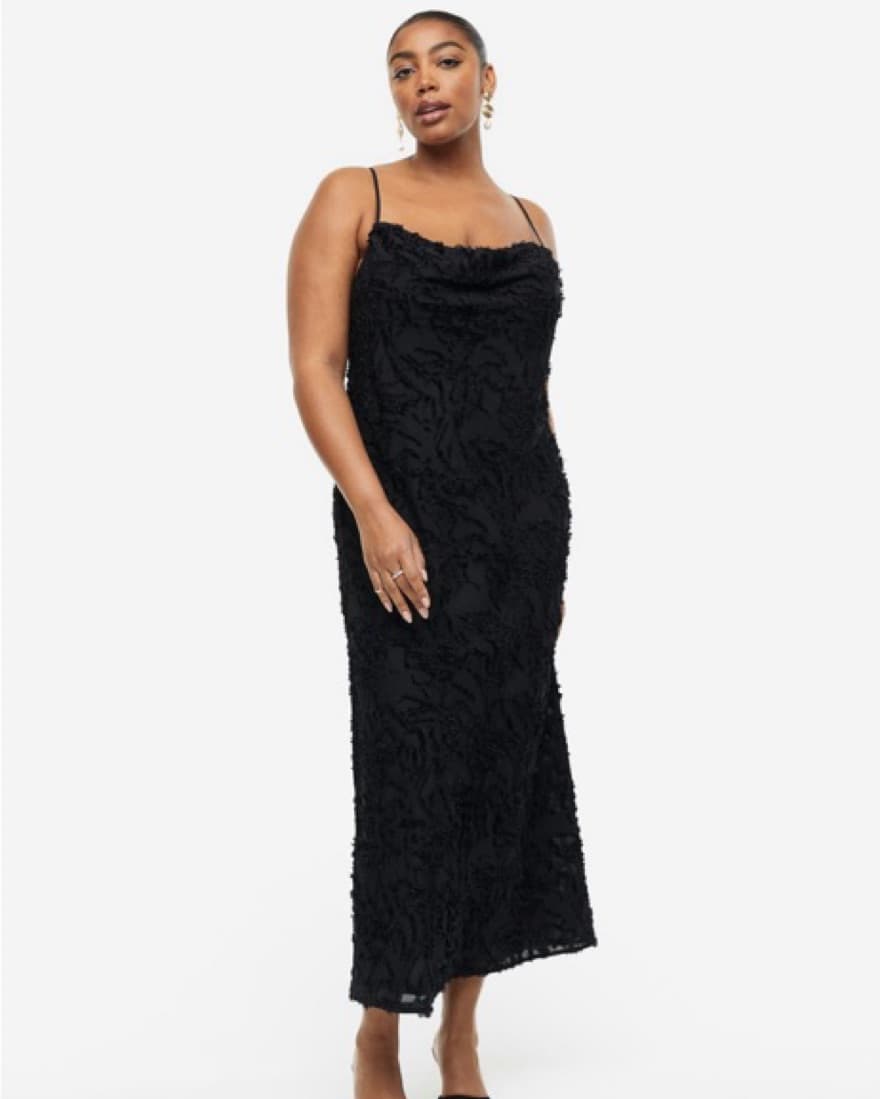 HM Textured Weave Slip Dress - Image 1