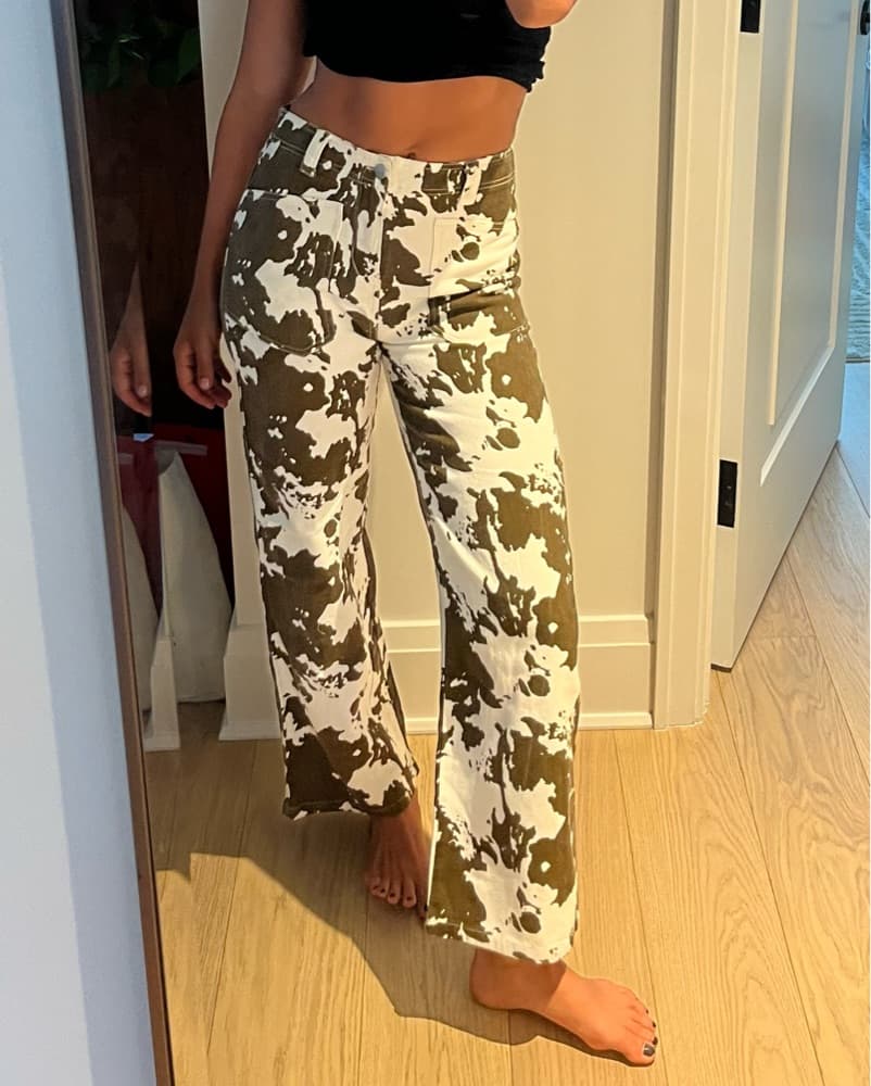 Thrifted Cowprint Pants - Image 1