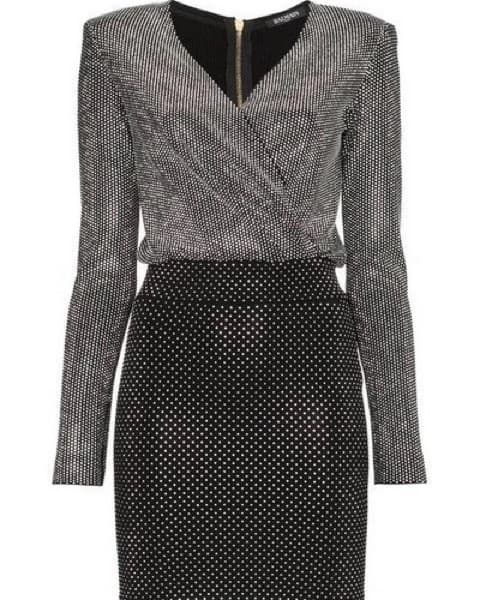 Black And Silver Balmain Dress - Image 6