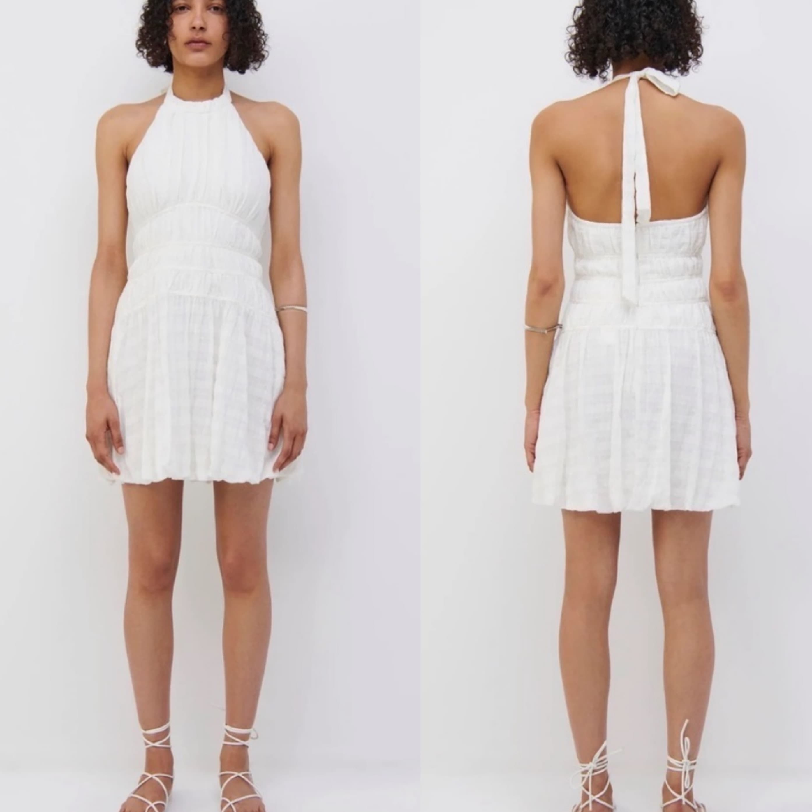 Jonathan Simkhai White Mini Dress - Image 2