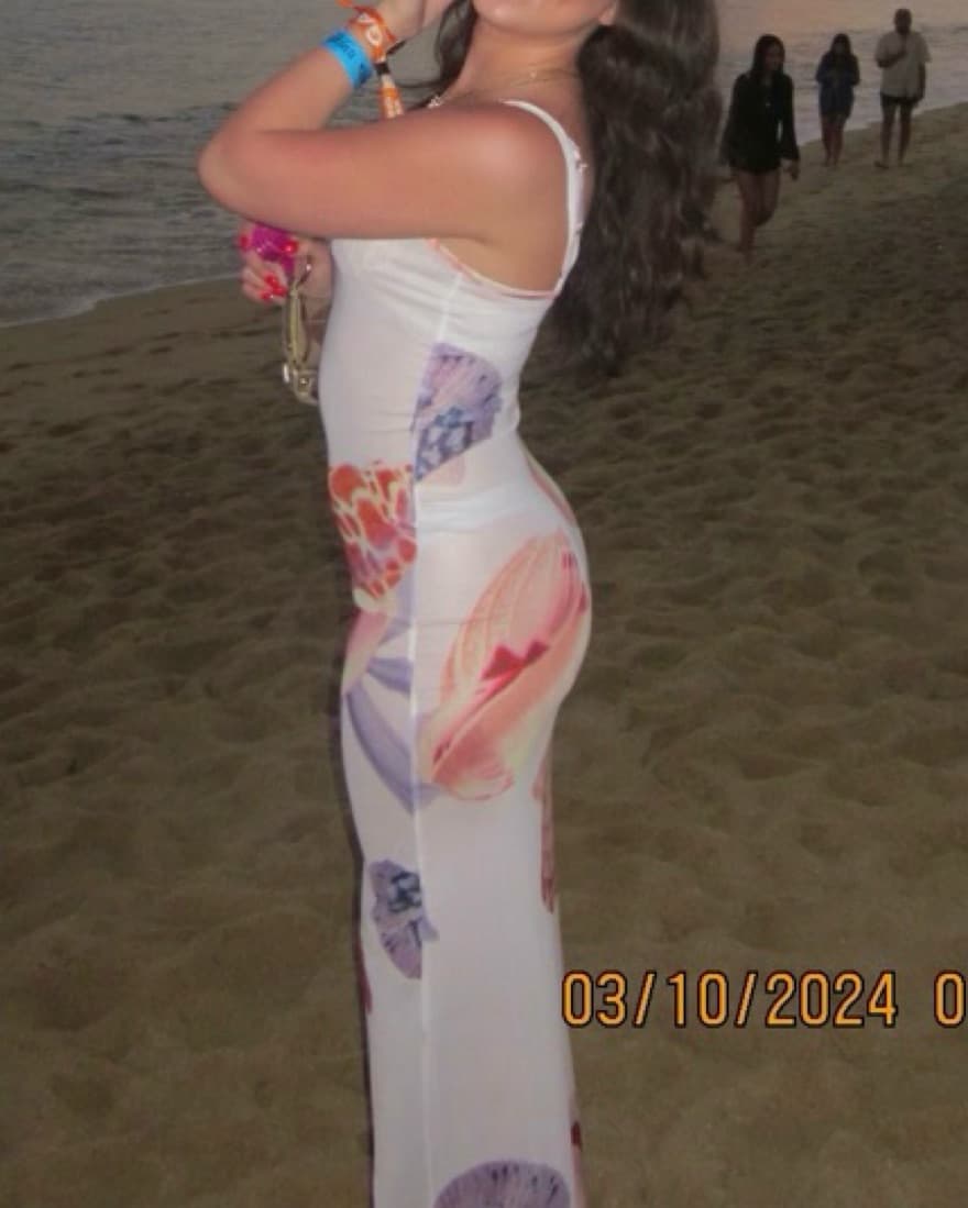 Pepper Mayo Mesh Floral Maxi Dress - Image 1