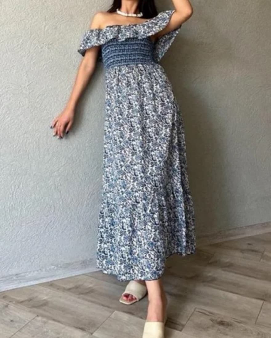 Zara Off The Shoulder Dress  - Image 1