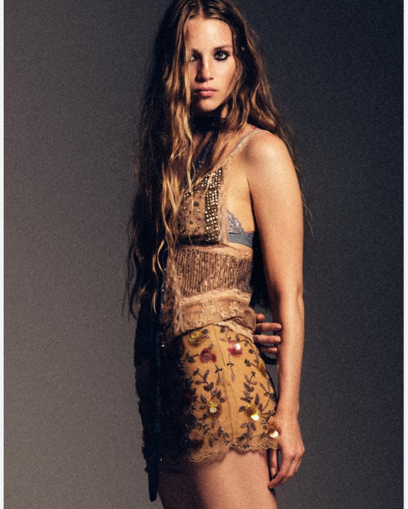 Zara Limited Edition Beaded Top - Image 1
