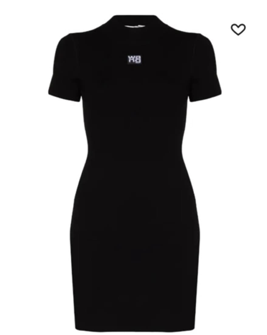 Black Logo Alexander wang Bodycon Dress - Image 1