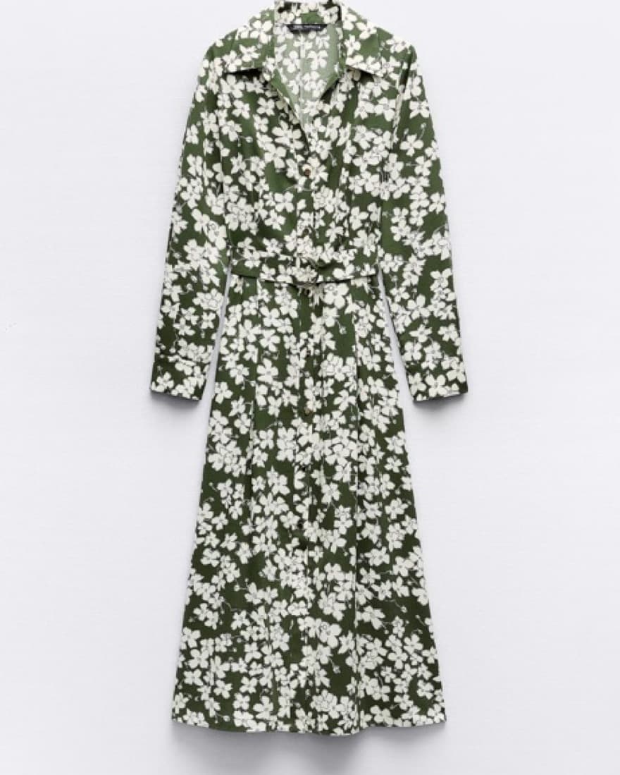 Floral Midi Dress and Lace Mini Dress - Image 1