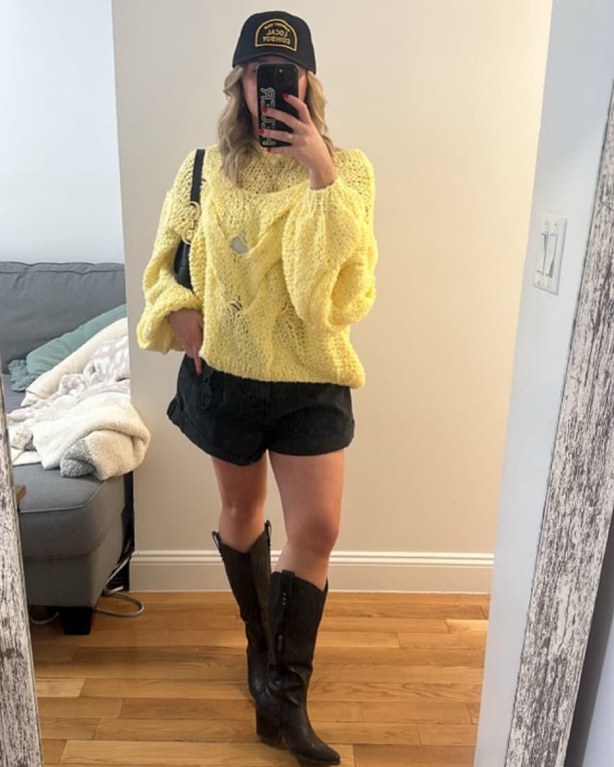 Yellow Oversize Sweater - Image 1