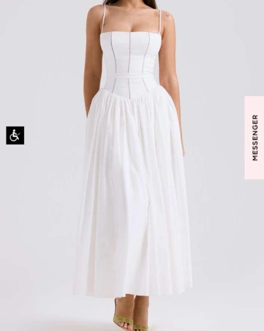 House Of CB Ysabella Drop Waist Dress - Image 4