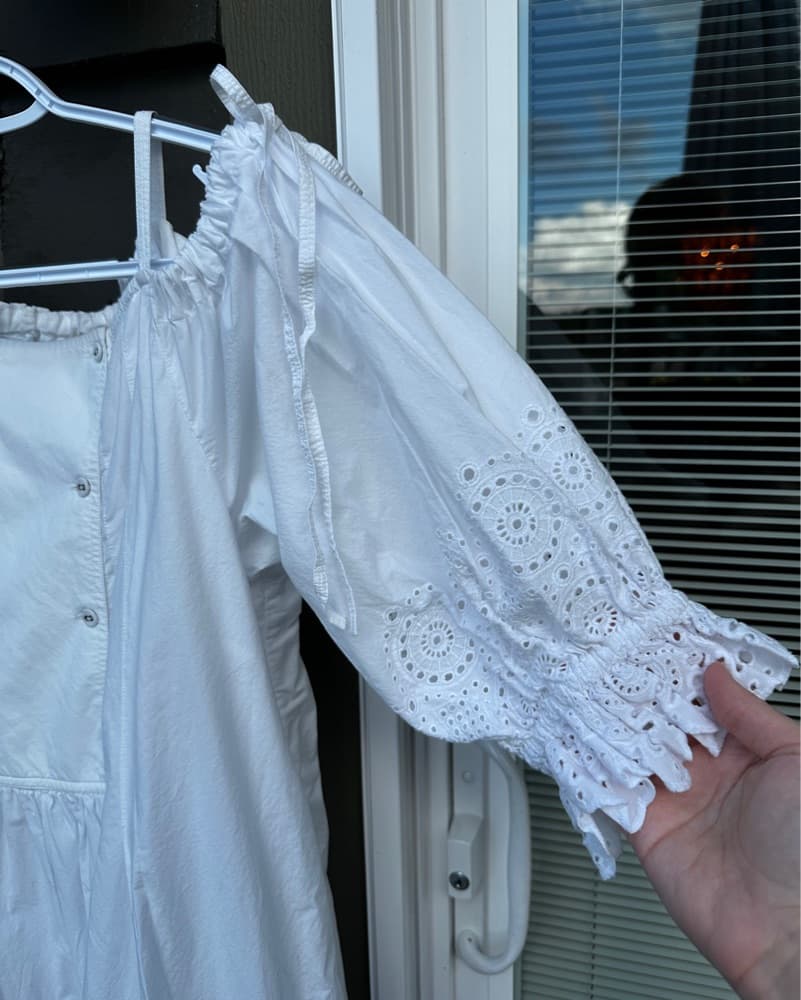 Ulla Johnson Narcisa White Eyelet Dress - Image 7