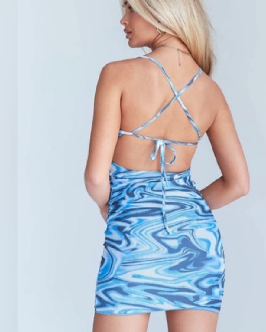 Princess Polly Blue Dress - Image 2
