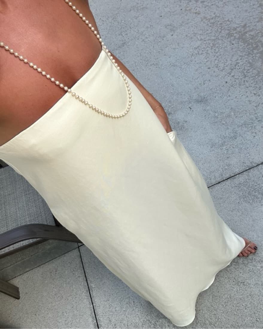 Mango Strapless Dress - Image 3