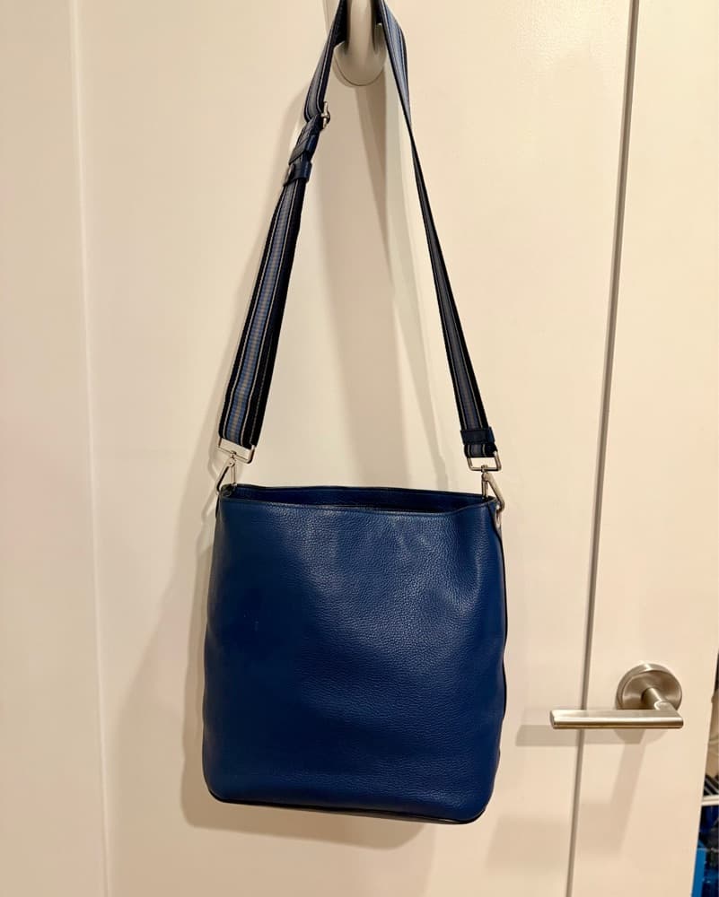 Prada Hobo Crossbody Bag In Bluette - Image 3