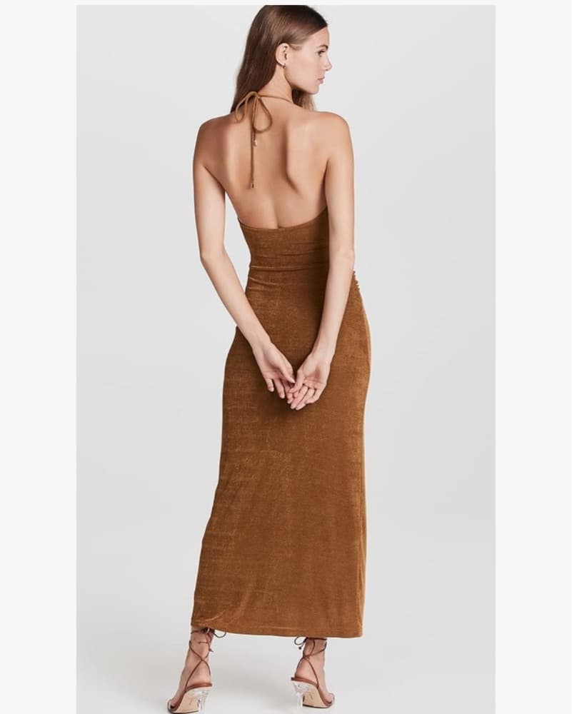 Signifcant Other Bronze Midi Dress - Image 2
