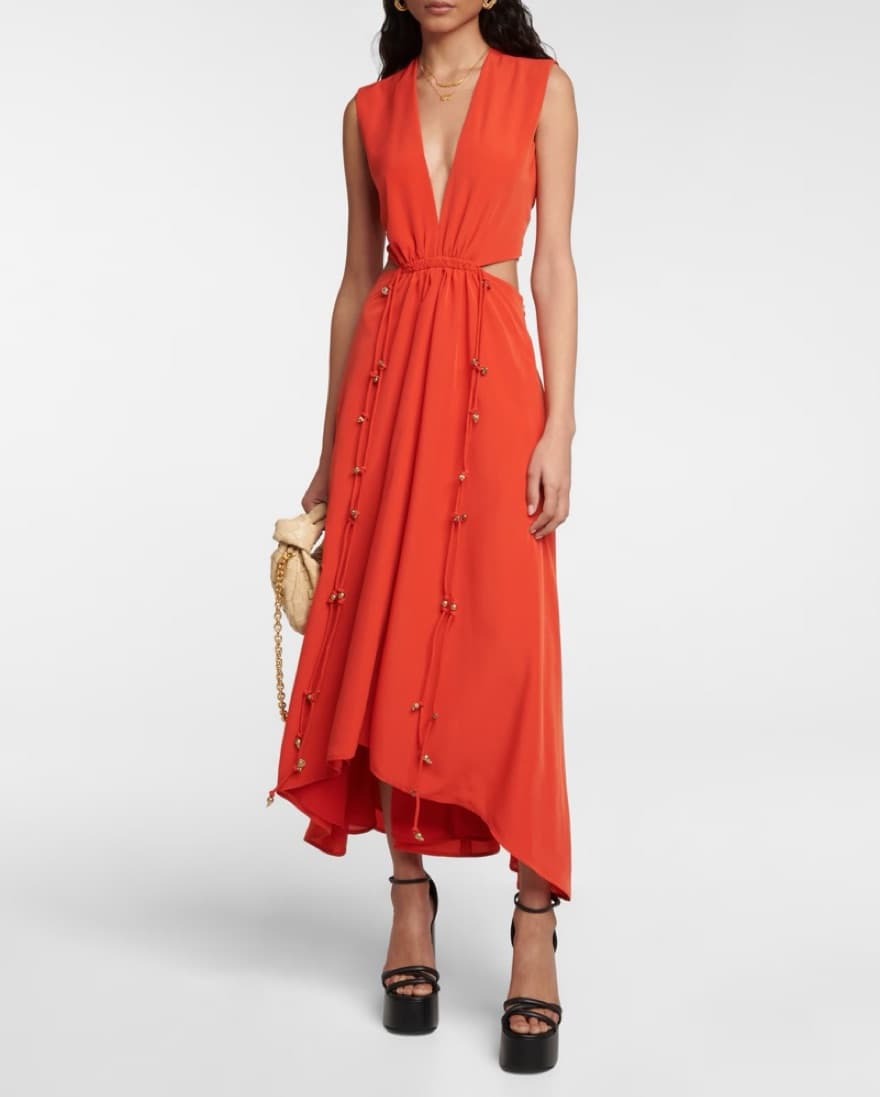 Altuzarra Ayubi Embellished Tie Waist Mi - Image 3