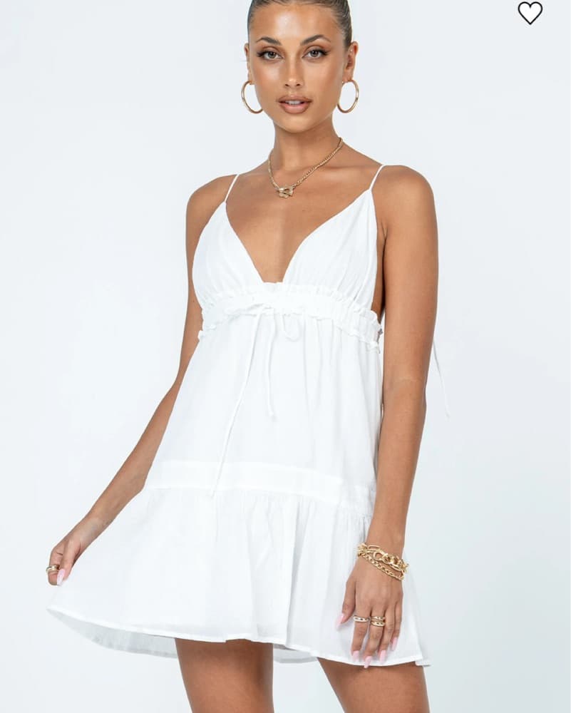 Mini White Dress - Image 2