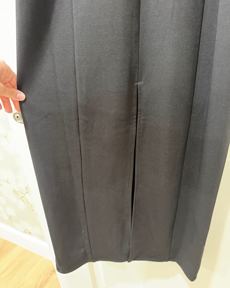 Aqua Mesh Panel Midi Dress - Image 5