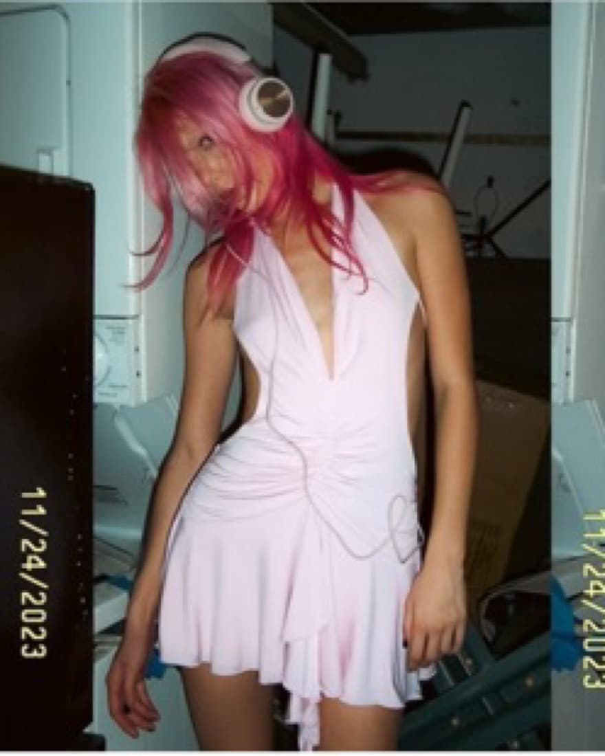 IAmGia Orson Dress Pink - Image 3