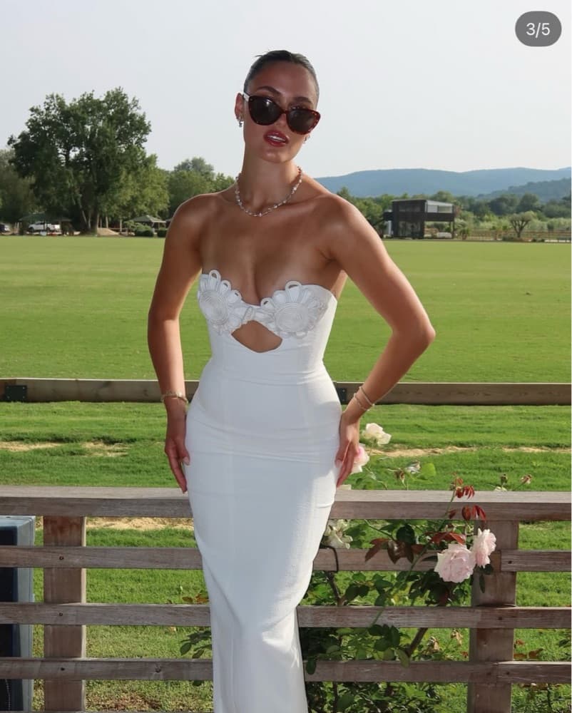 Elegant White Lace Maxi Dress - Image 3