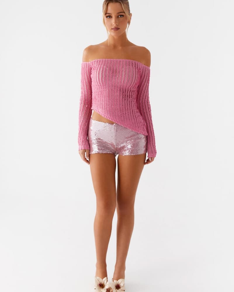 Vibrant Sequin Shorts  - Image 4