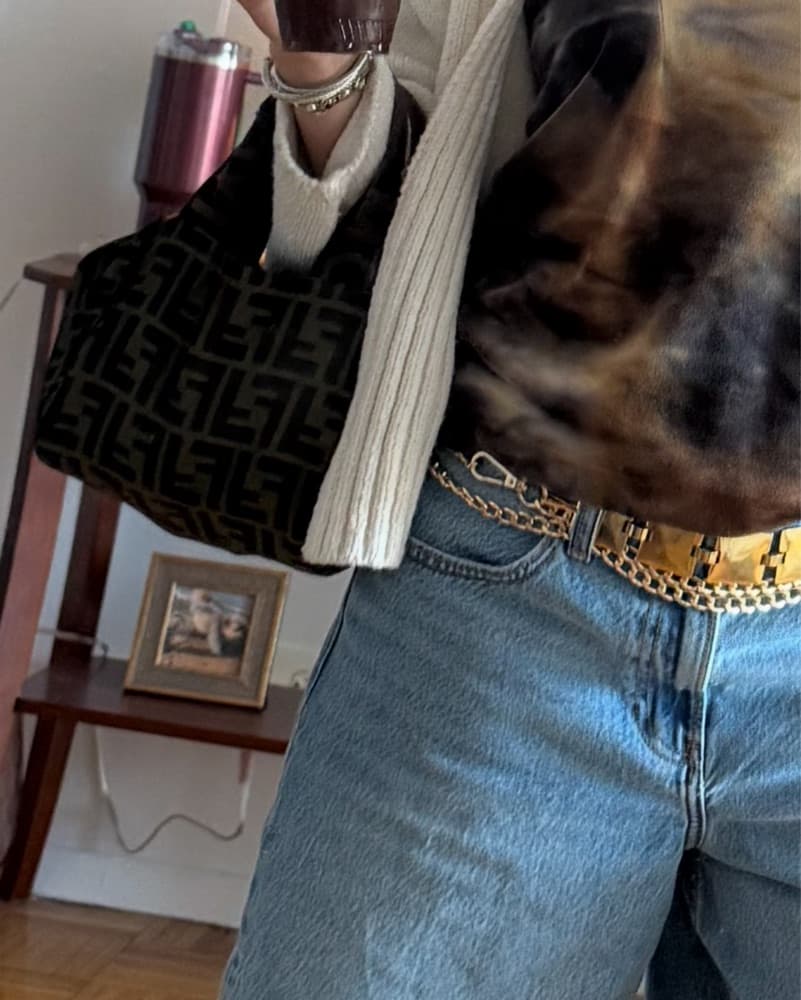 Vintage Fendi Zucca Bag - Image 4