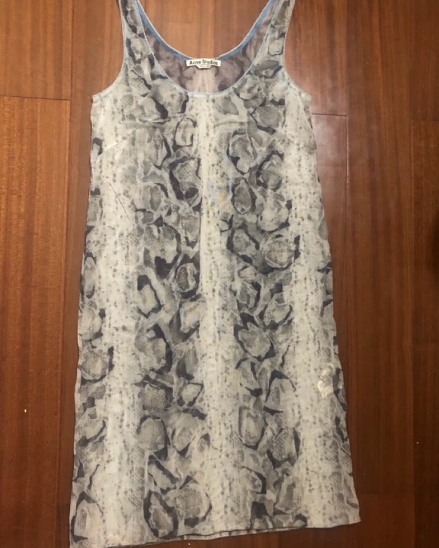 Acne Studios Snake Skin Sheer Dress - Image 2