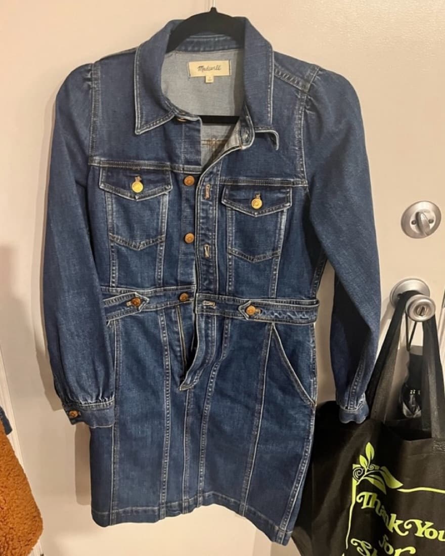 Madewell Denim Dress XS - Image 1
