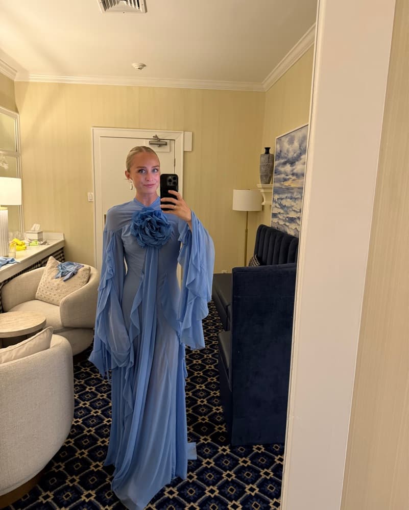Ethereal Blue Maxi Dress - Image 1