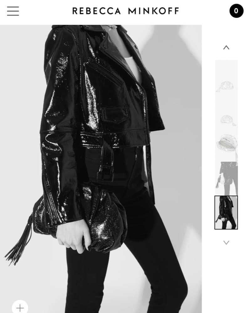Shimmering Silver Clutch Rebecca Minkoff - Image 3