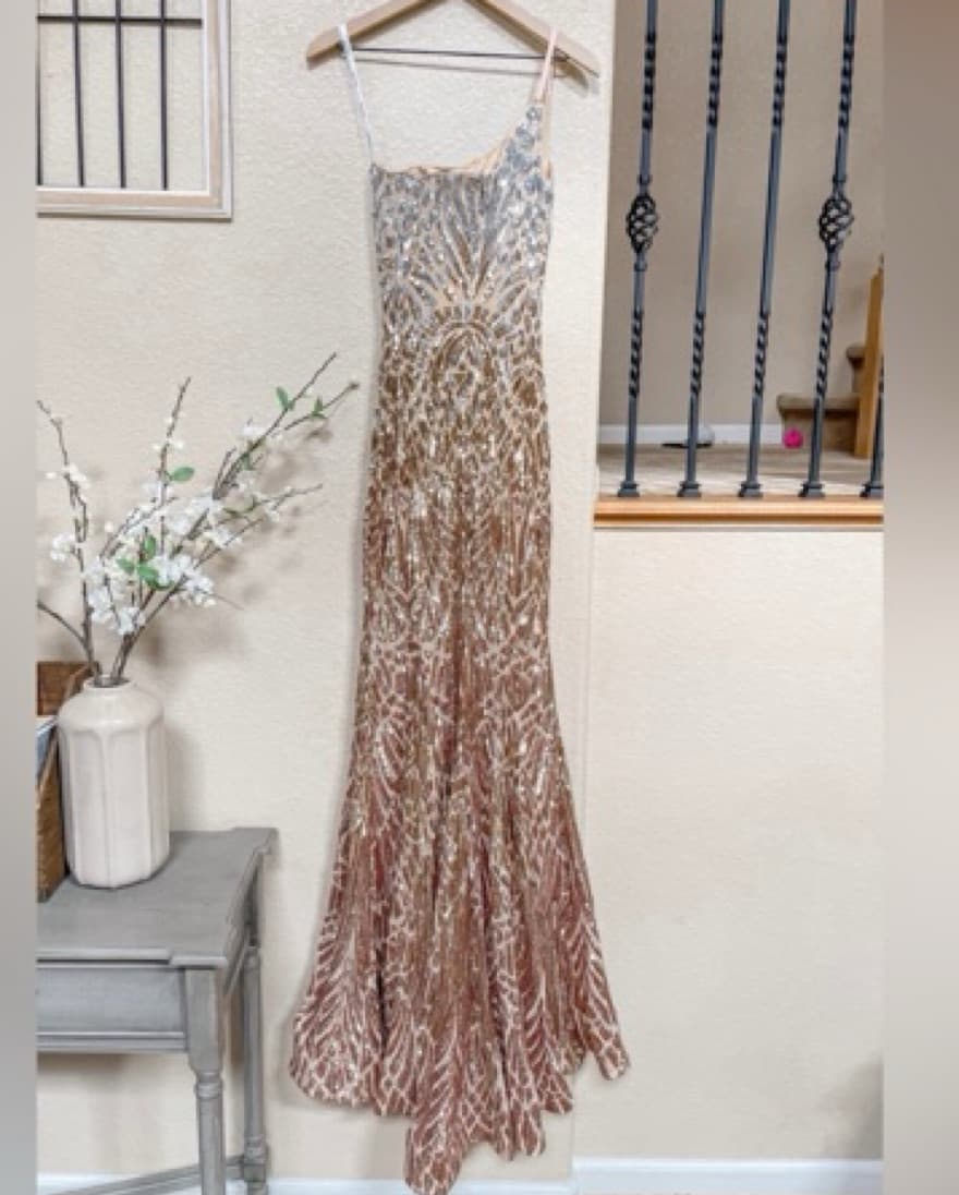 Jovani 06469SC Ombre Sequin Trumpet Prom - Image 4