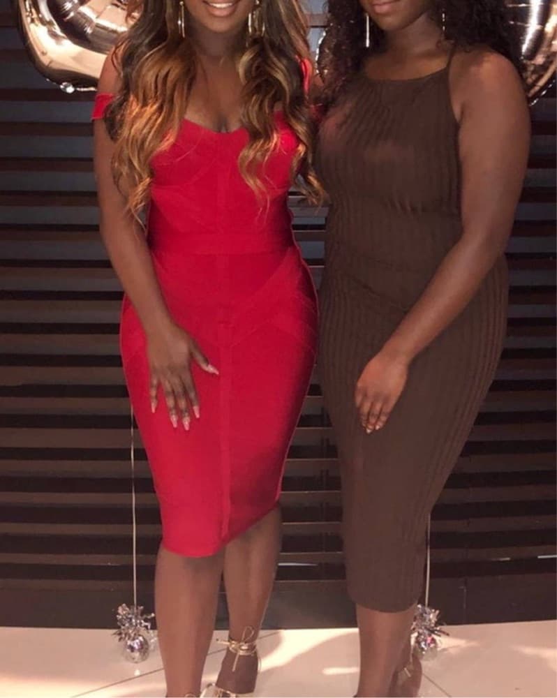 House of CB Red Cherub Bandage Mini Dres - Image 6