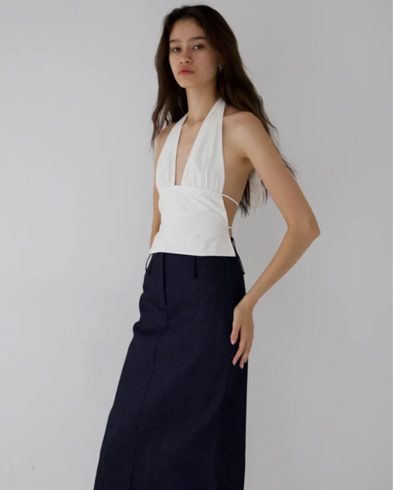 BUCI APRIL TOP IN IVORY - Image 1