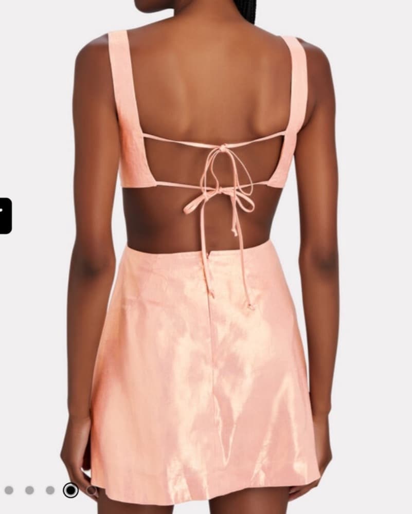 Matthew bruch - Anna Tie Back Mini Dress - Image 3