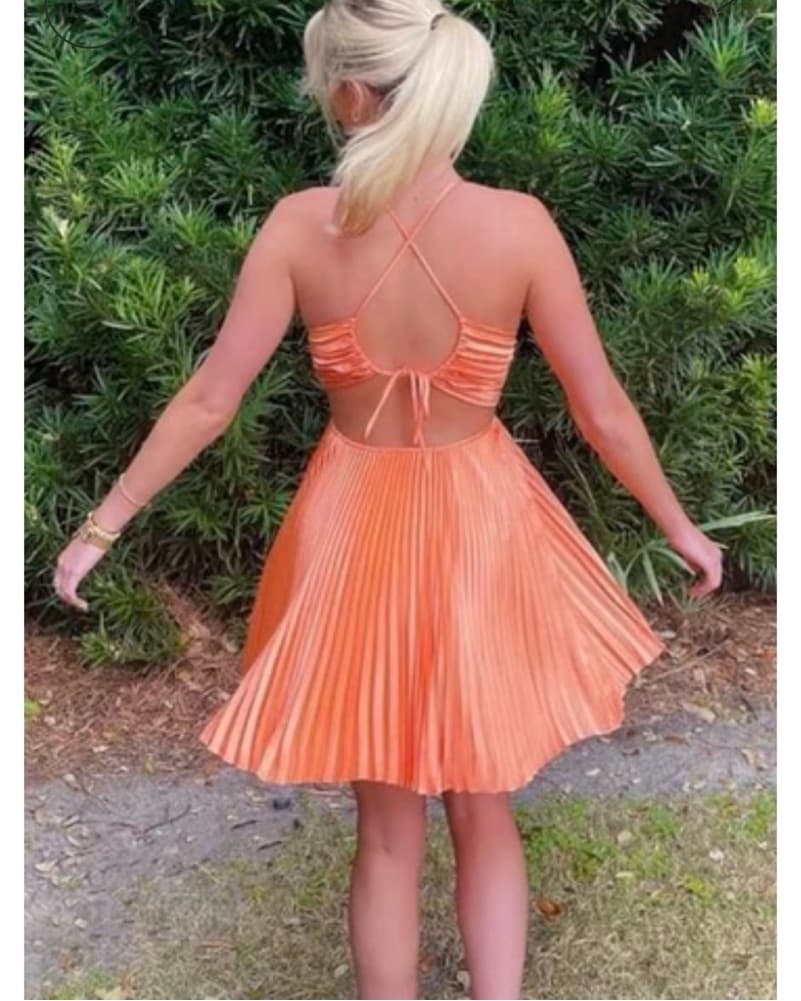 Pleated Mini Dress - Image 2