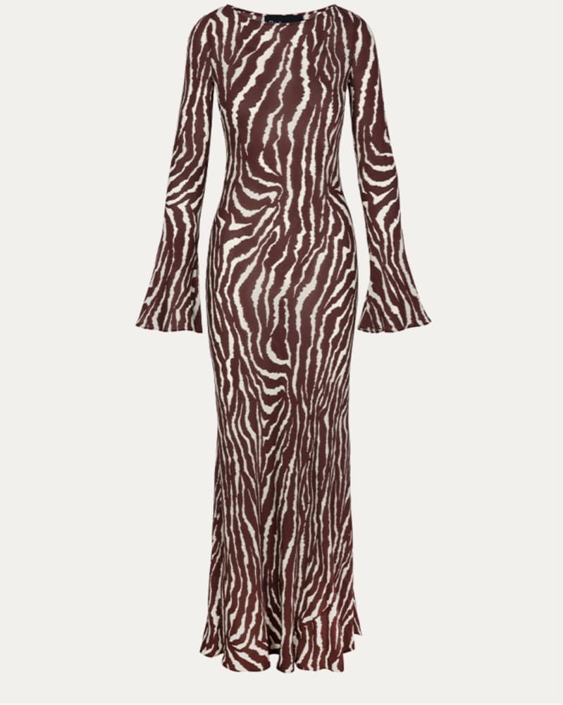 Zebra Print Maxi Dress - Image 2