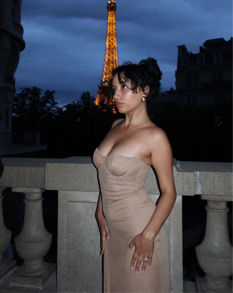 Glittery long Maxi Dress With Slit  - Image 4