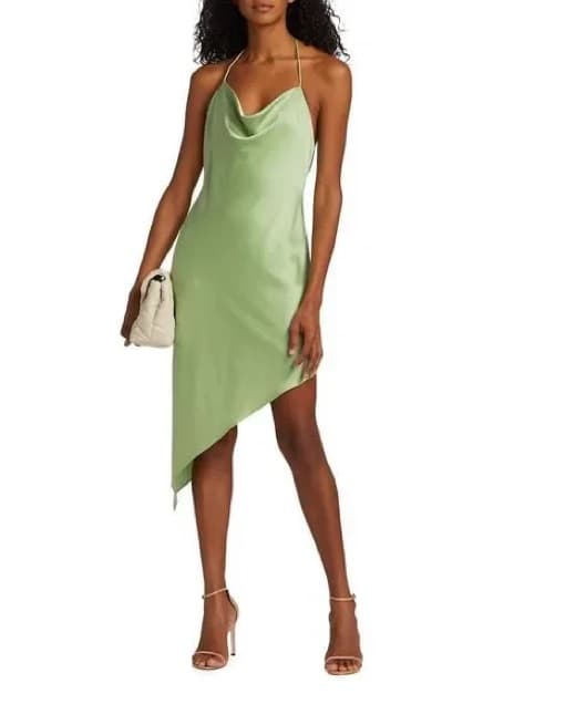 Alice + Olivia Asymmetic Midi-Dress - Image 3