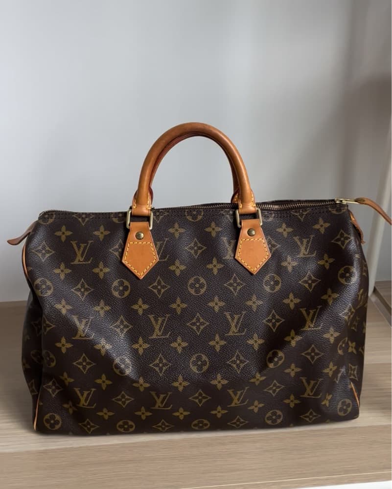 Louis Vuitton LV Hand Bag Speedy 35 Brow - Image 1