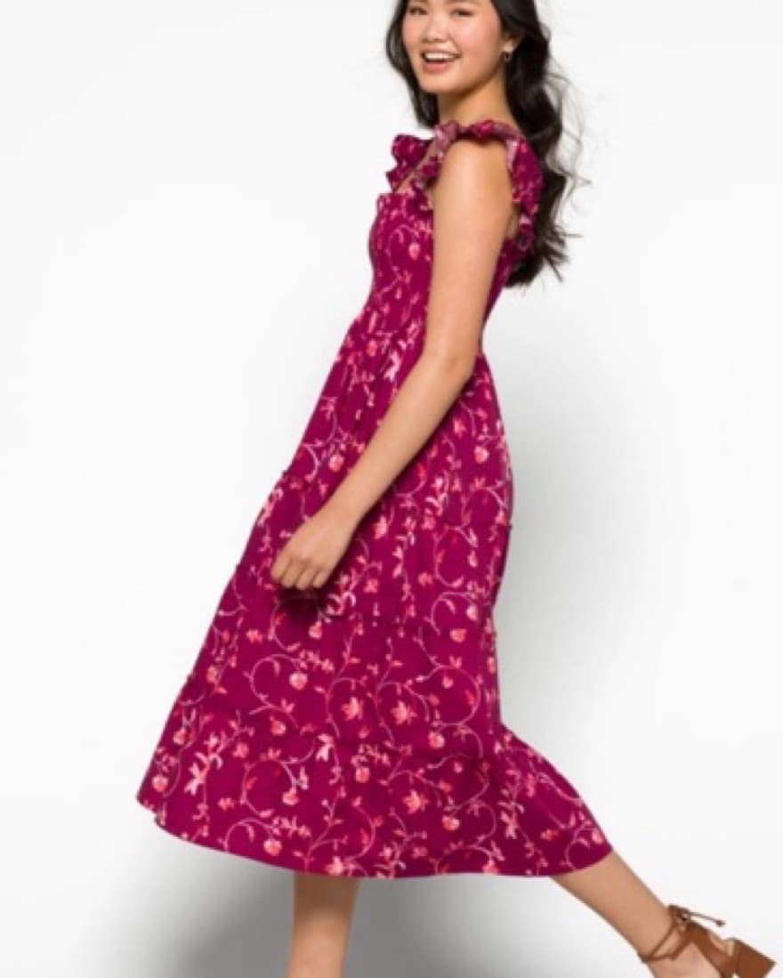 Hill House Ellie Nap Dress Burgundy  - Image 2