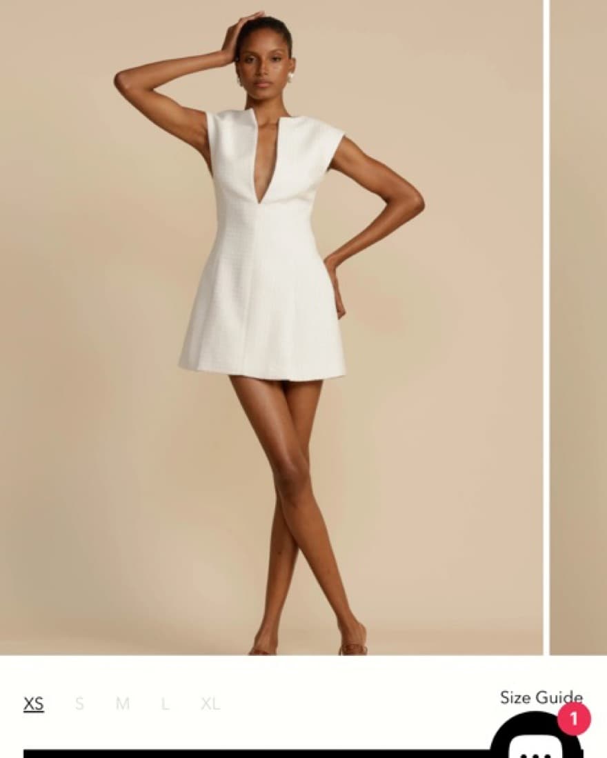 Arcina Ori Camille White Short Dress - Image 4