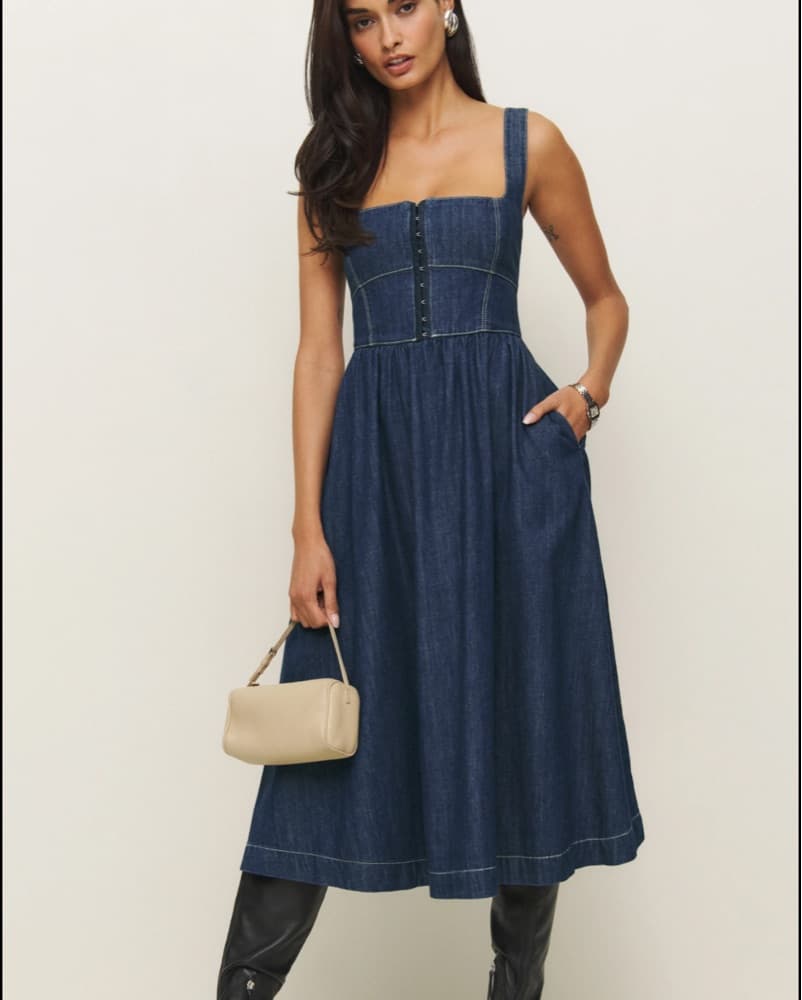 Reformation Denim Dress - Image 1