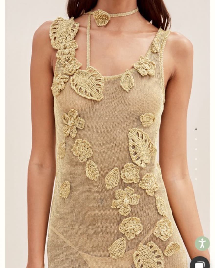Cult Gaia Pemma Crochet Dress - Image 3